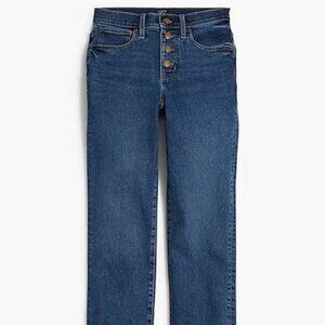 NWT J. Crew Essential Straight Blue Jean in All-Day Stretch